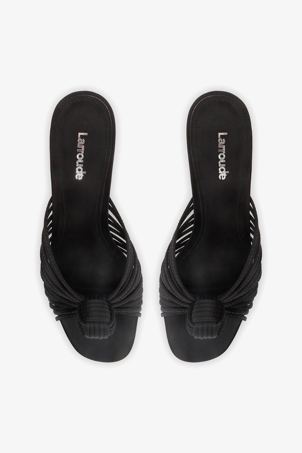Valerie Mule Black Satin