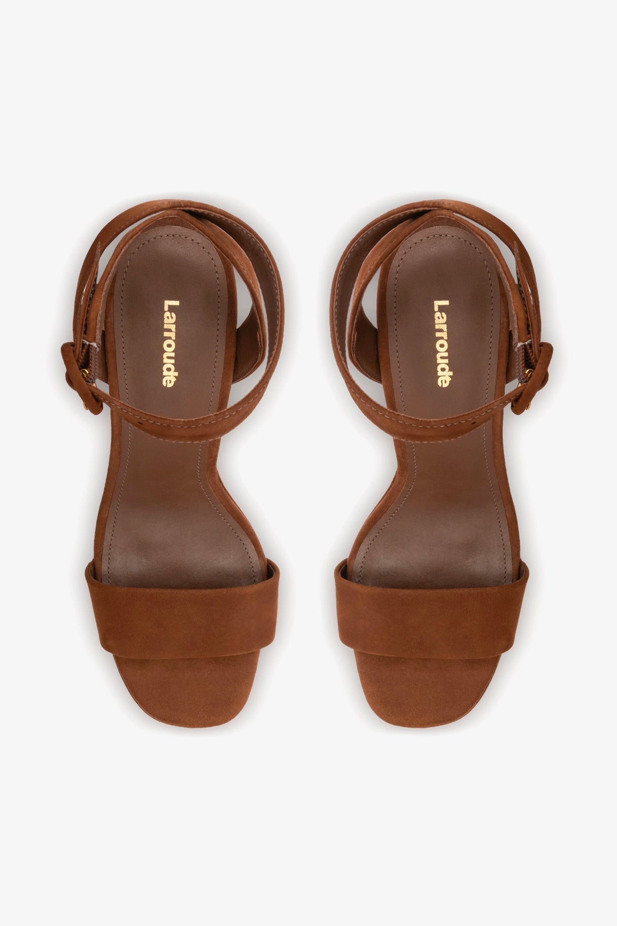 Dolly Sandal In Burnt Umber Suede