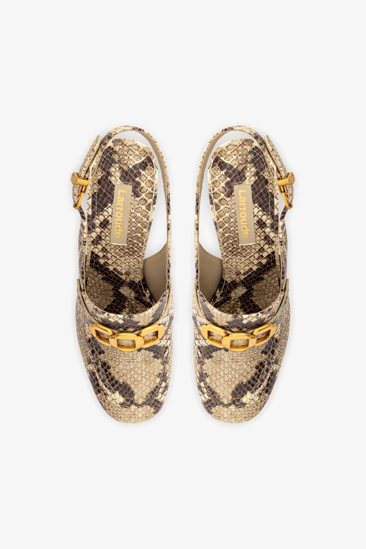 Harrington Loafer Hi In Neutral Snake Stamped Leather