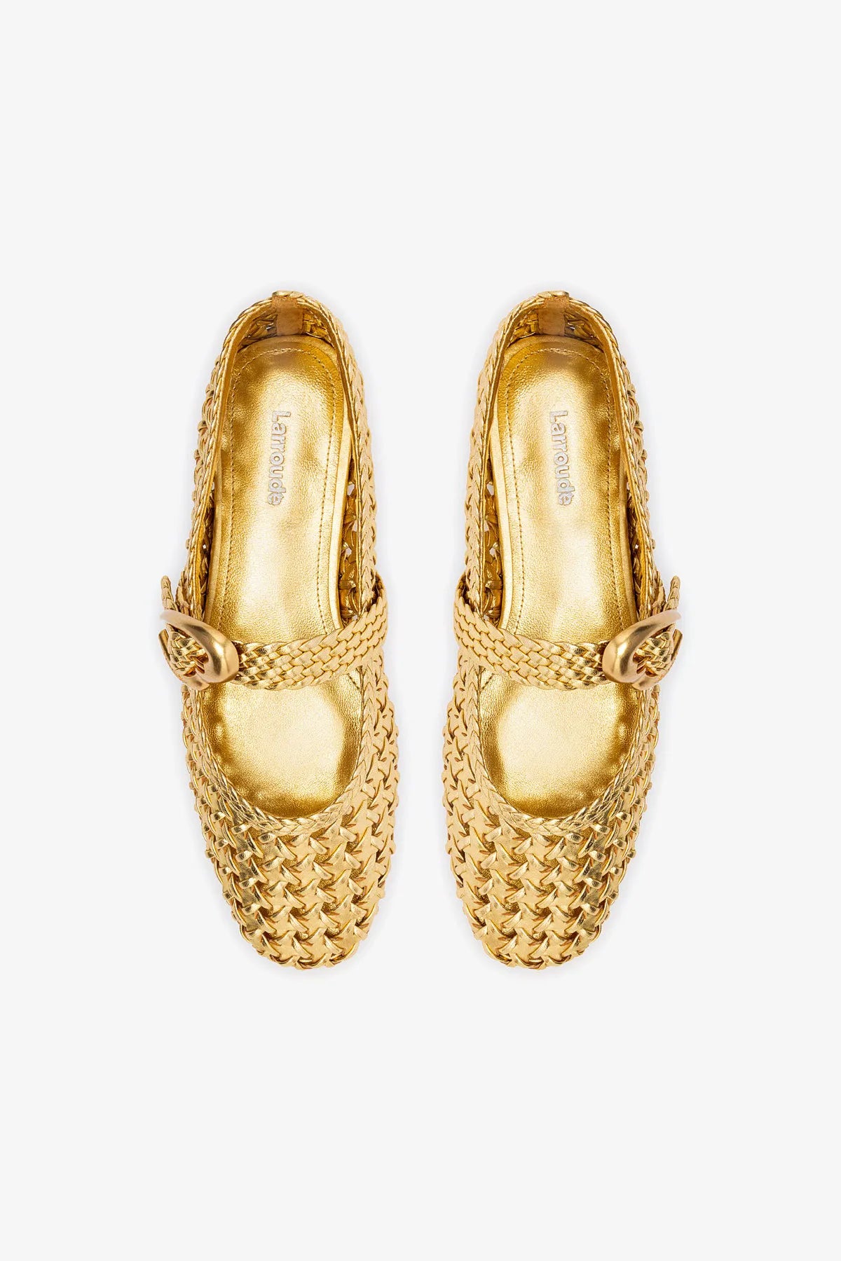 Verona New Macrame In Gold Metallic Leather