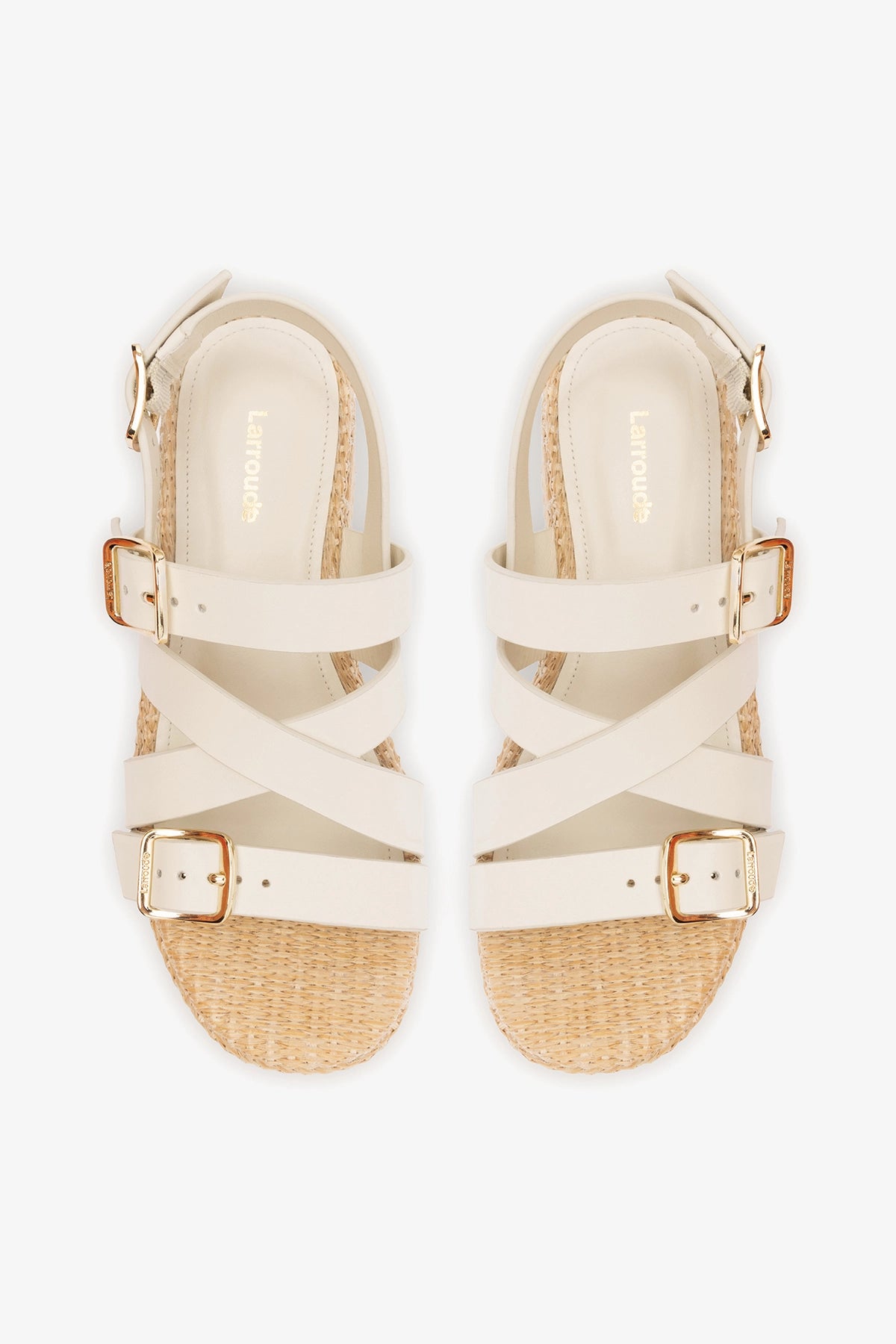 Patti Flatform Ivory Leather