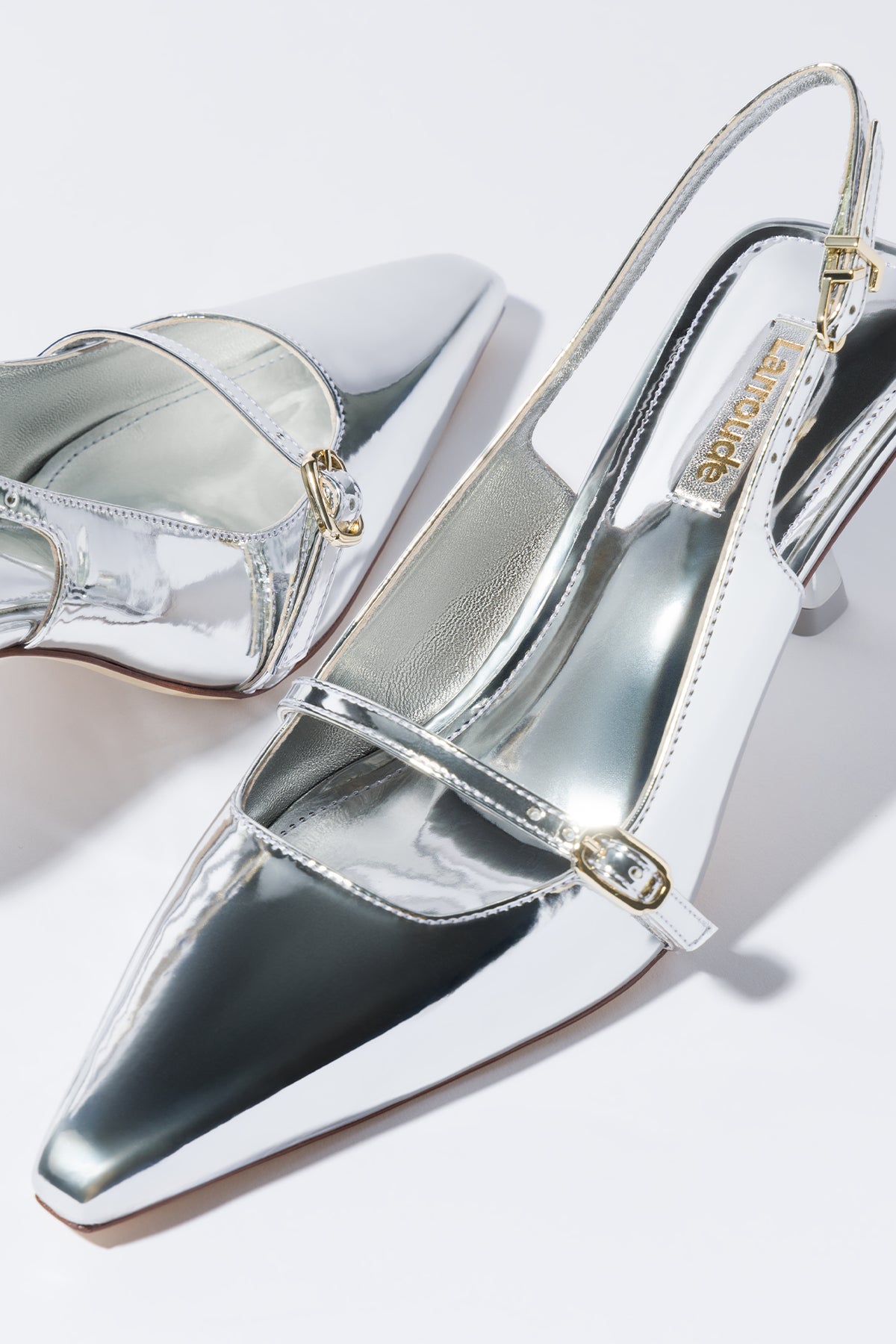 Ines Pump In Silver Specchio