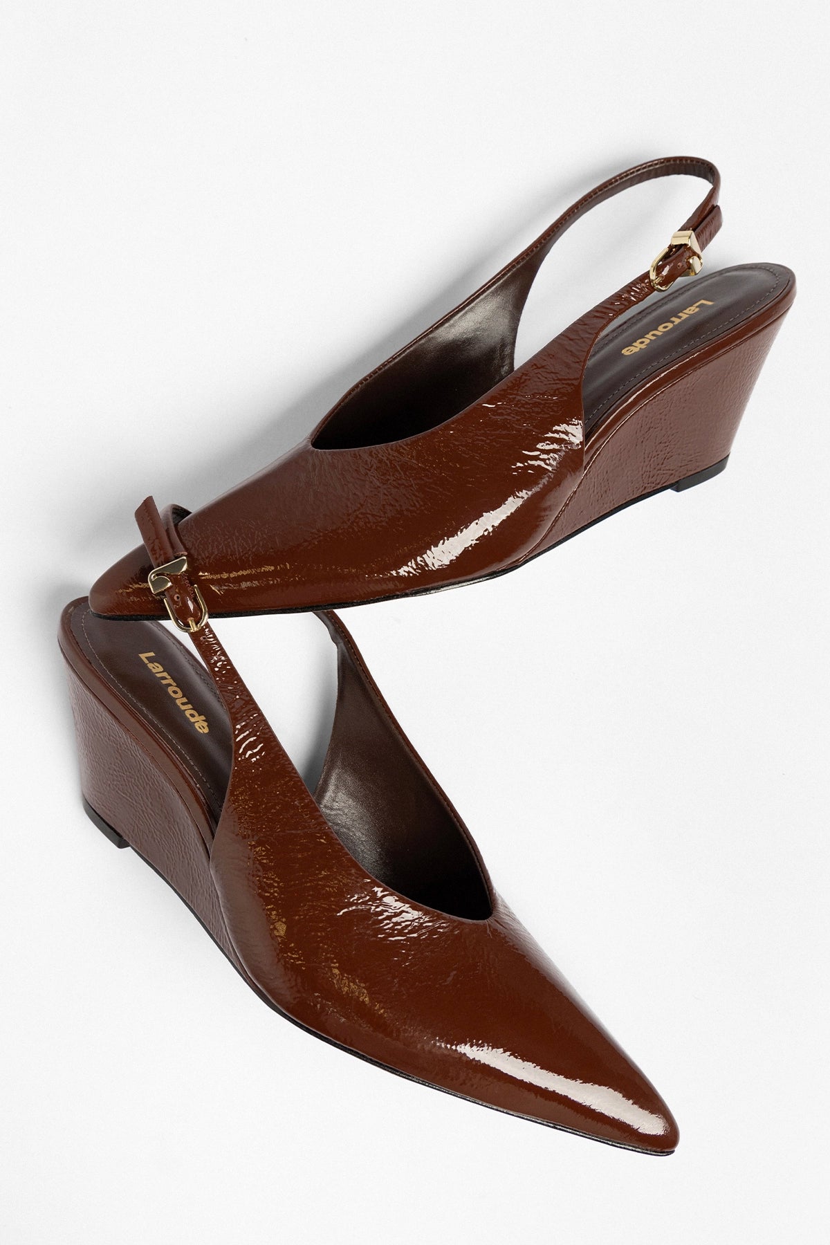 Loulou Pump Oak Brown Patent Leather
