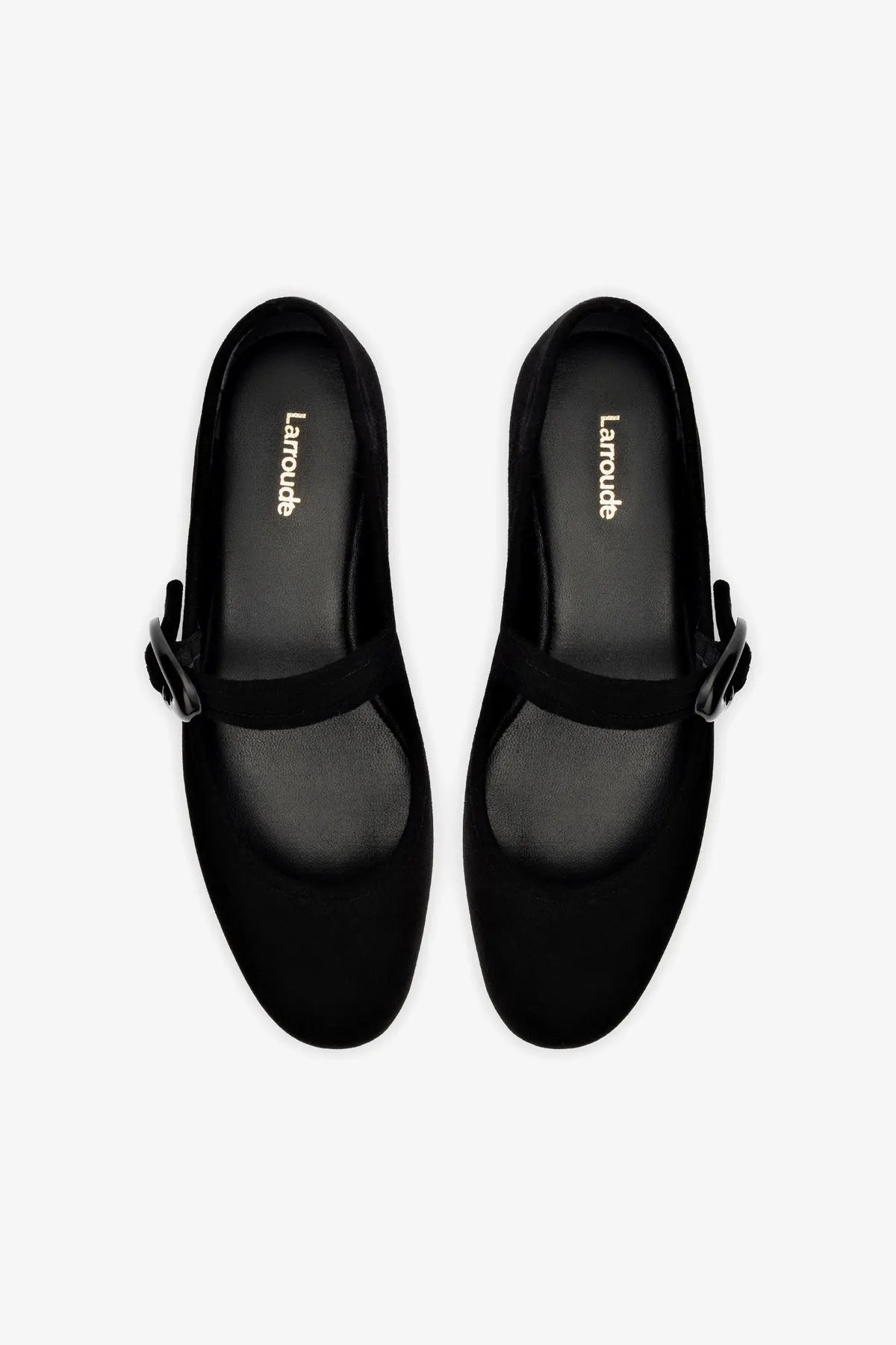 Verona Ballet Flat In Black Suede