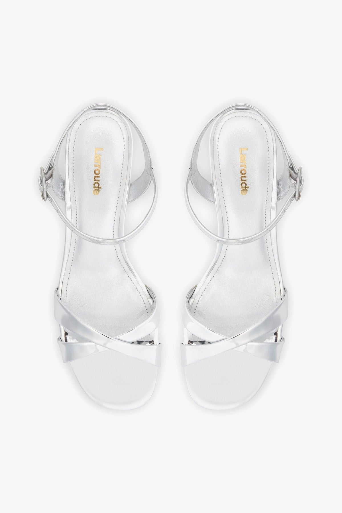 Bianca Low Sandal Silver Specchio
