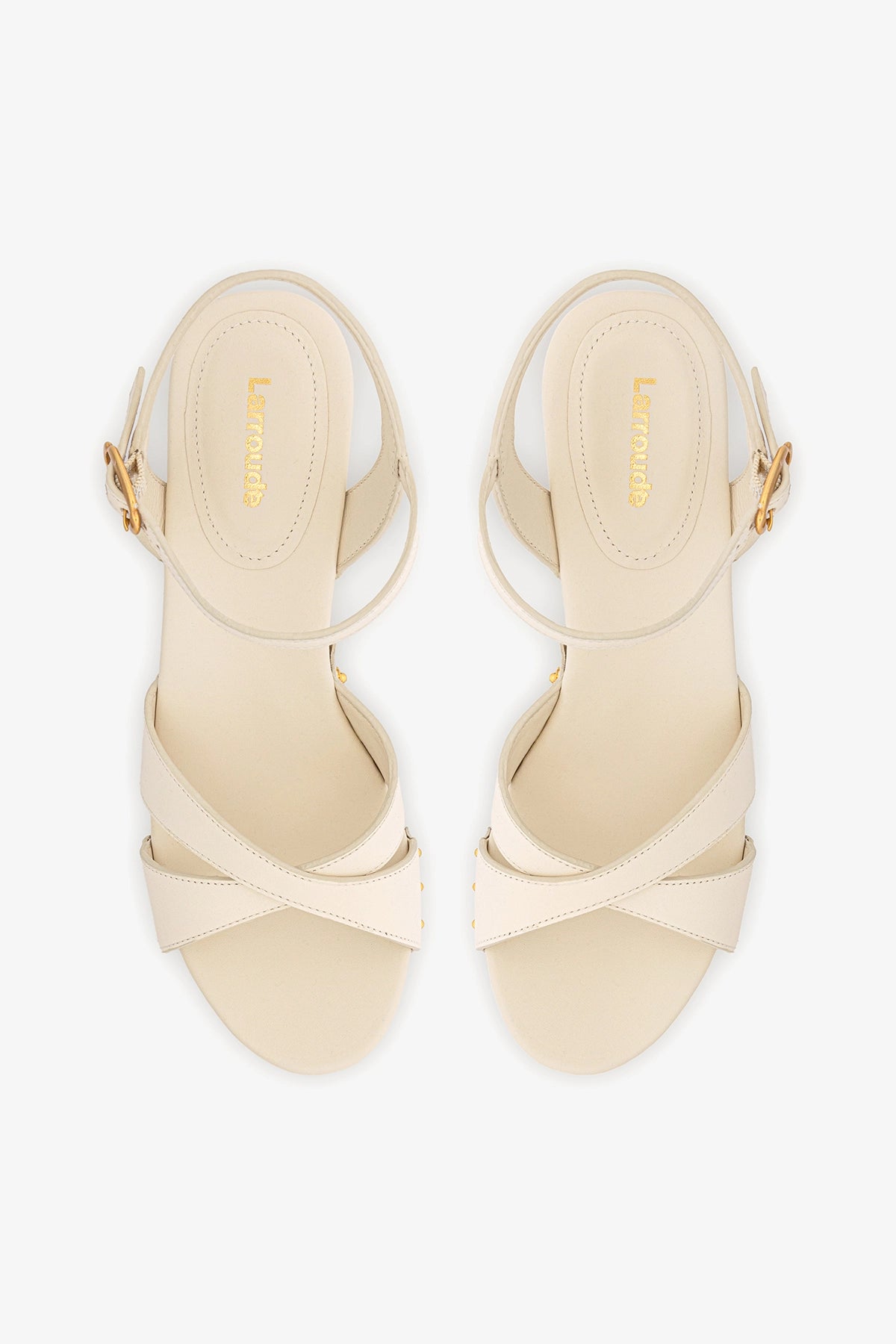 Talitha Sandal In Ivory Leather