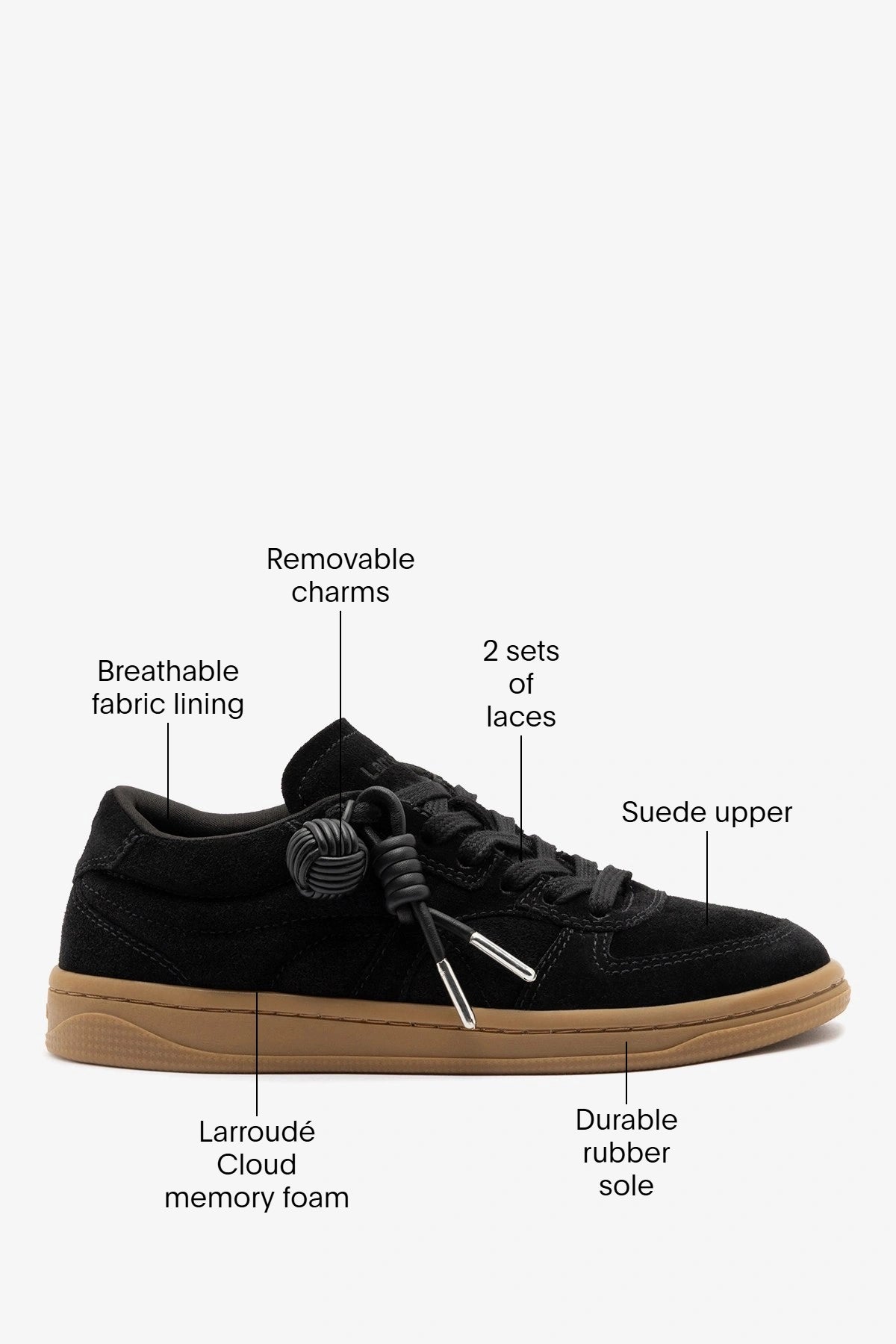 George Sneaker Black Suede