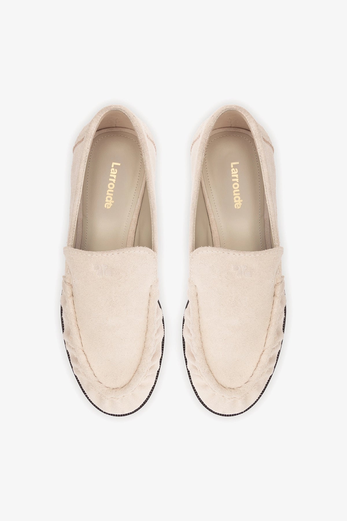 Margaux Loafer In Mushroom Grey Suede