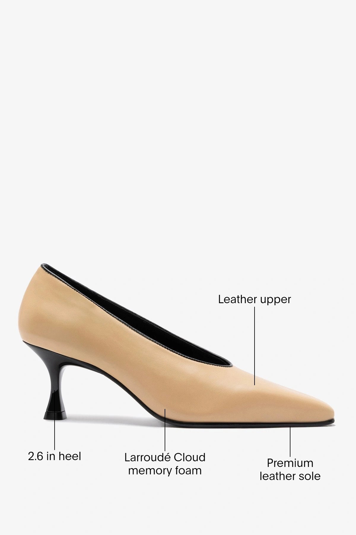 Cambon Pump Sand Leather