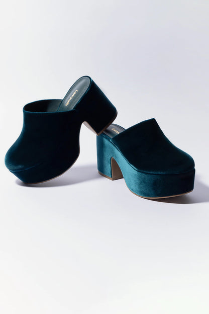 Miso Platform Clog In Deepsea Velvet