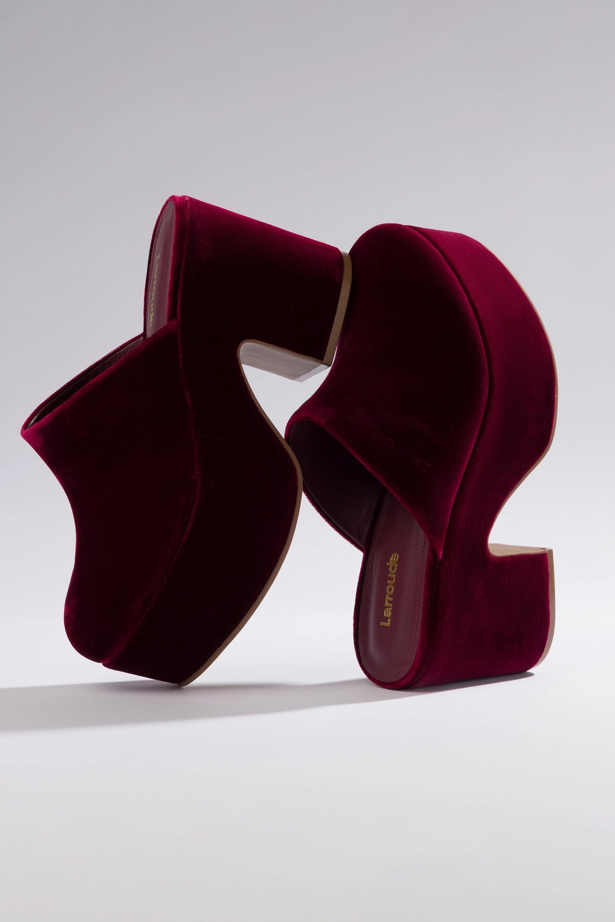 Miso Platform Clog In Wine Velvet