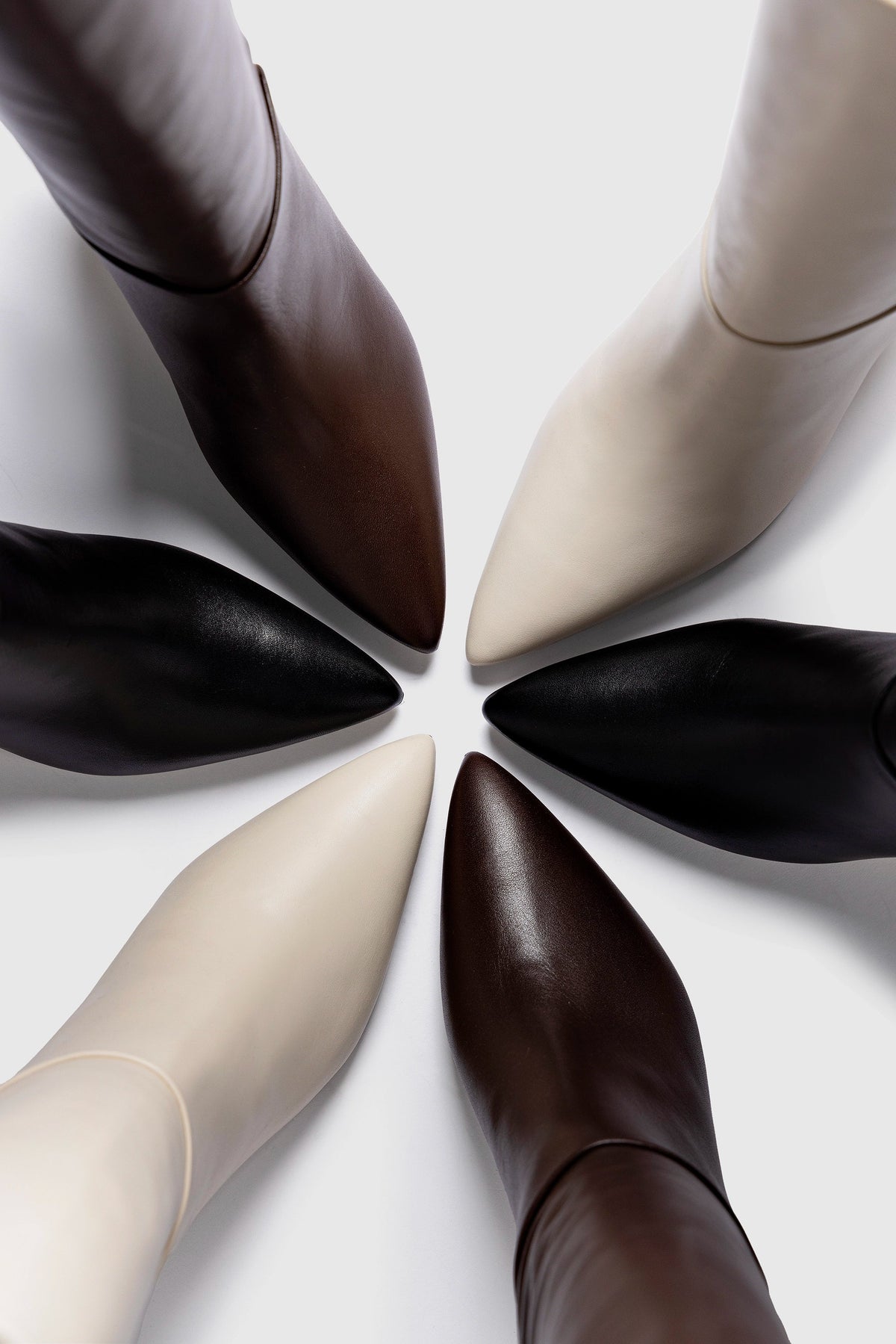 Kate Mid Boot In Brown Leather