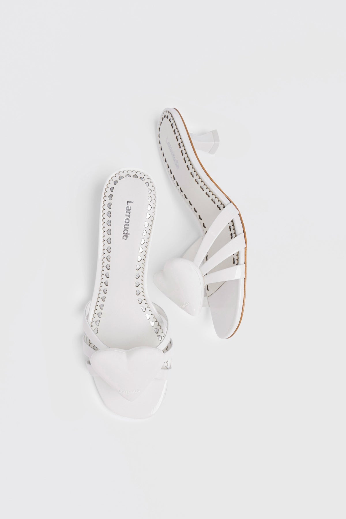 Amore Mule White Patent Leather