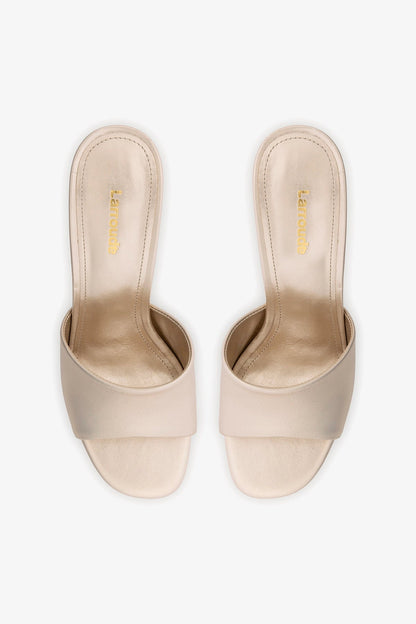 Dolly Mule Champagne Leather