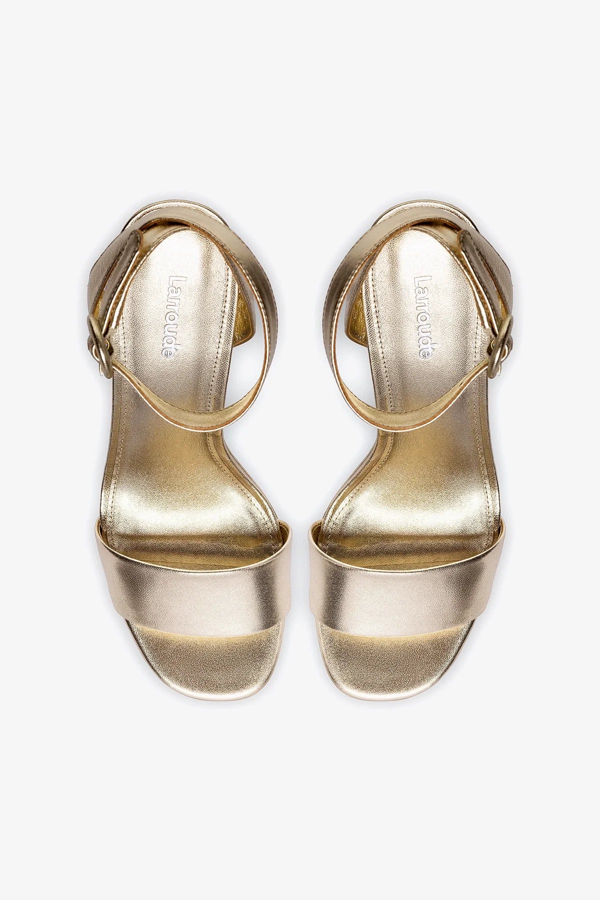Dolly Sandal In Platina Metallic Leather