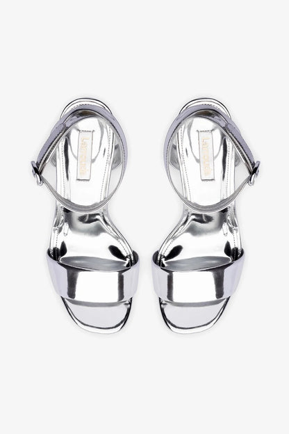 Dolly Sandal In Silver Specchio