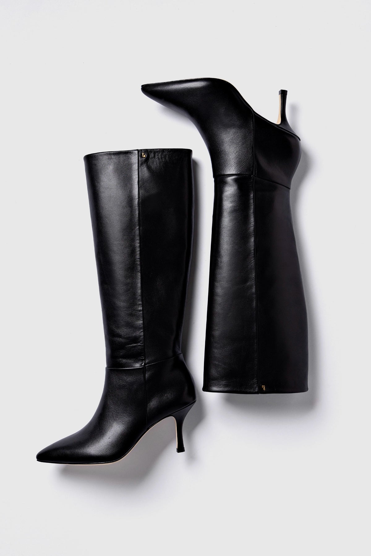 Kate Mid Boot In Black Leather