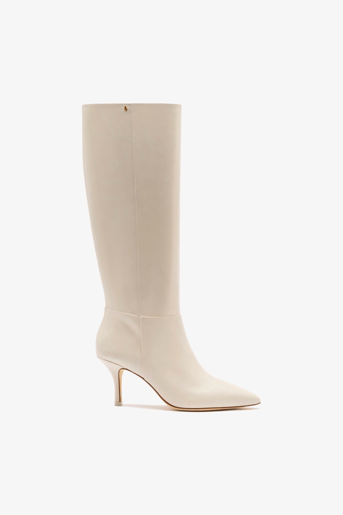 Kate Mid Boot In Ivory Leather