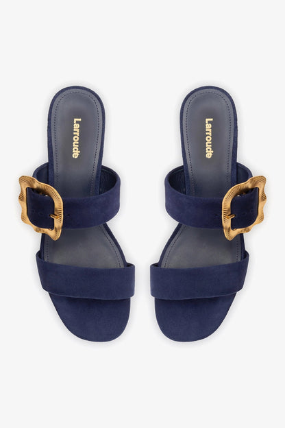 Maria Sandal Navy Suede