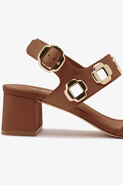 Milan Sandal In Caramel Leather