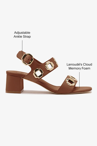 Milan Sandal In Caramel Leather