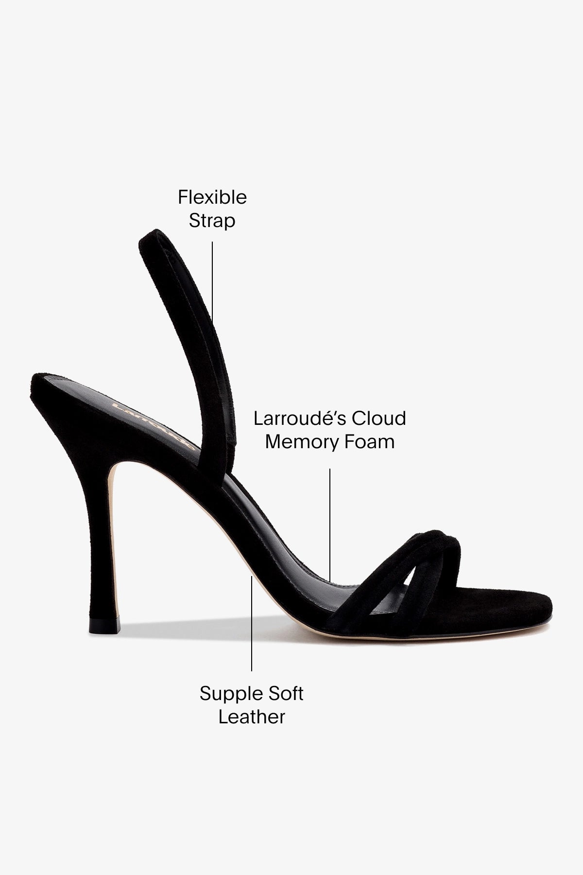 Annie Sandal In Black Suede