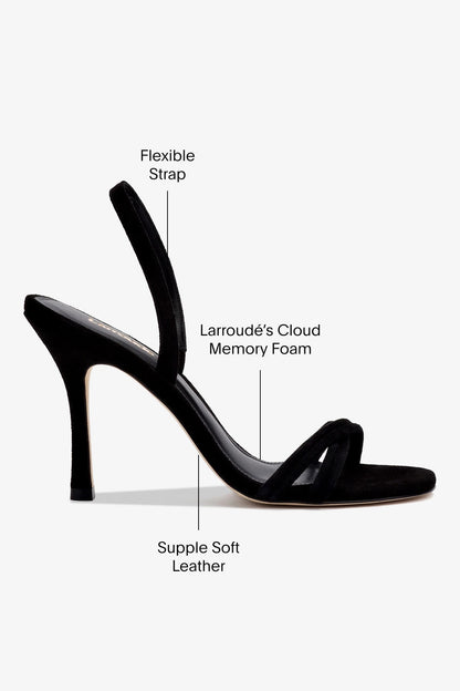Annie Sandal In Black Suede