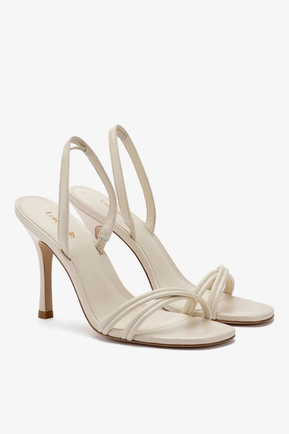 Annie Sandal In Ivory Leather