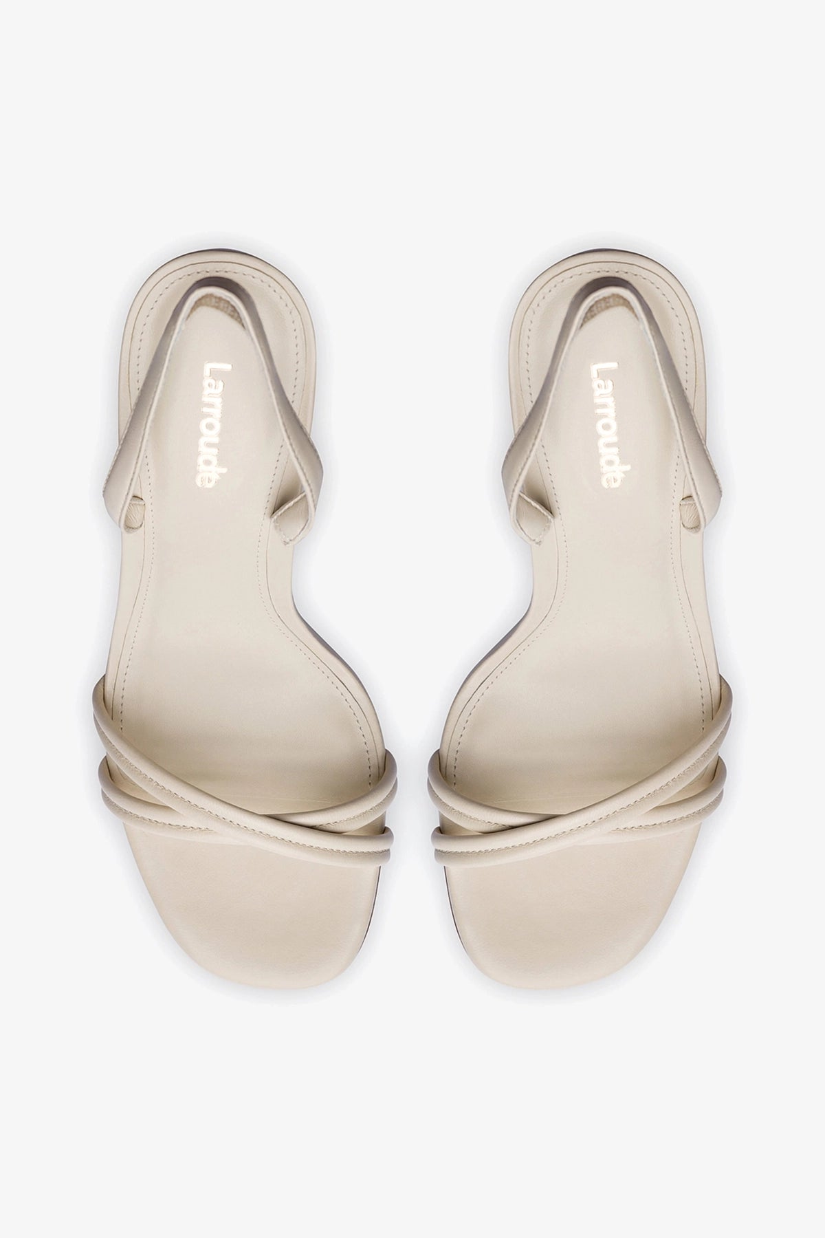 Annie Sandal In Ivory Leather