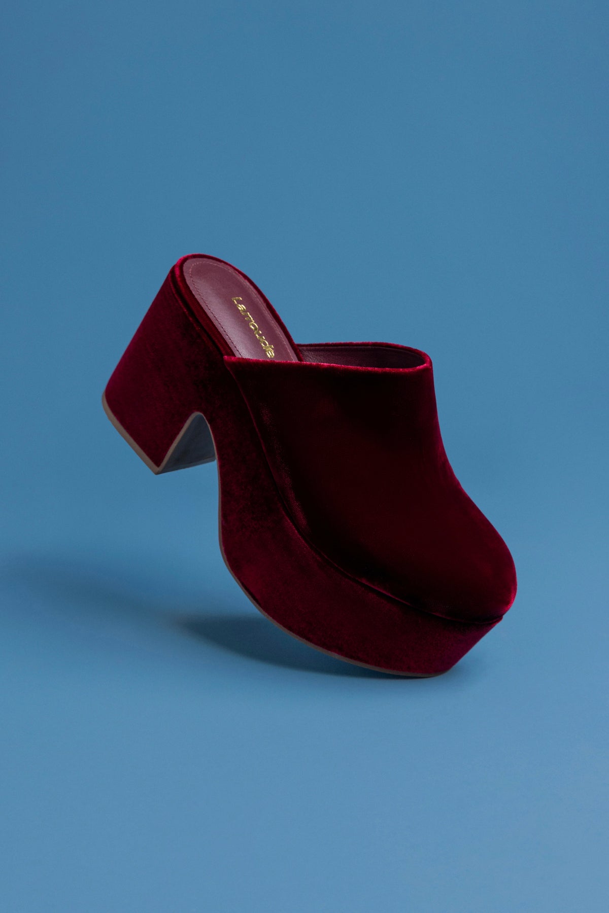 Miso Platform Clog In Wine Velvet