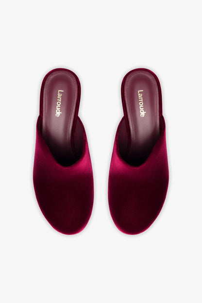 Miso Platform Clog In Wine Velvet