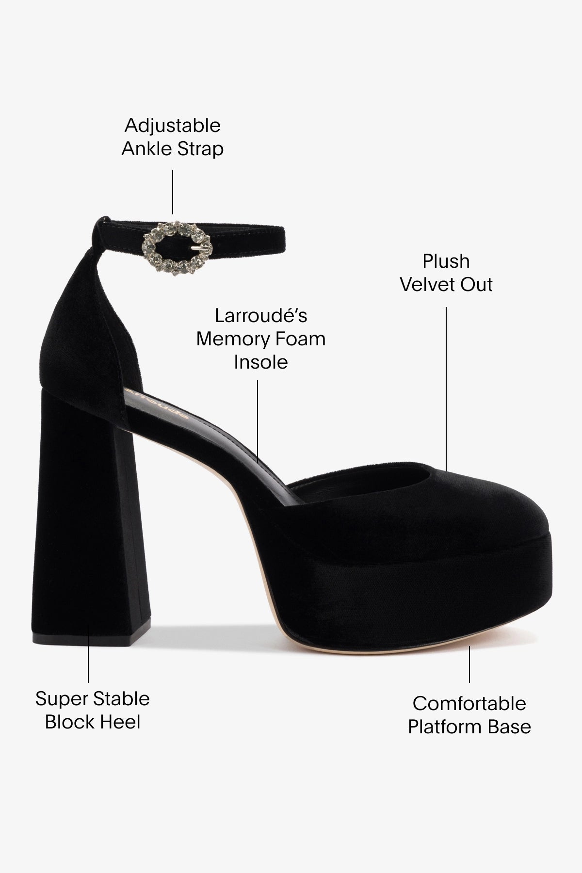 Ari Pump In Black Velvet
