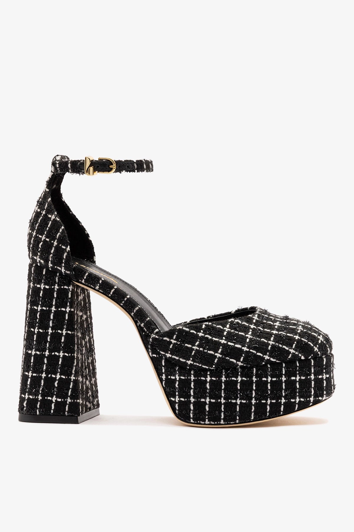 Ari Platform Pump Black Tweed