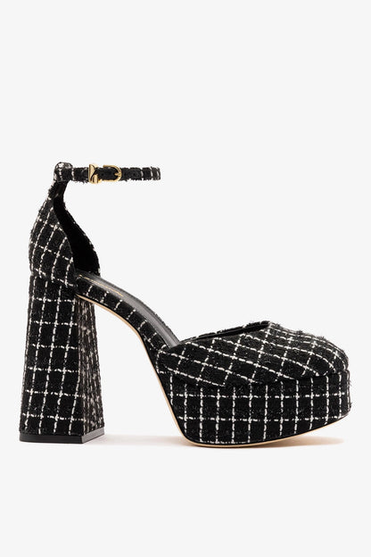 Ari Platform Pump Black Tweed