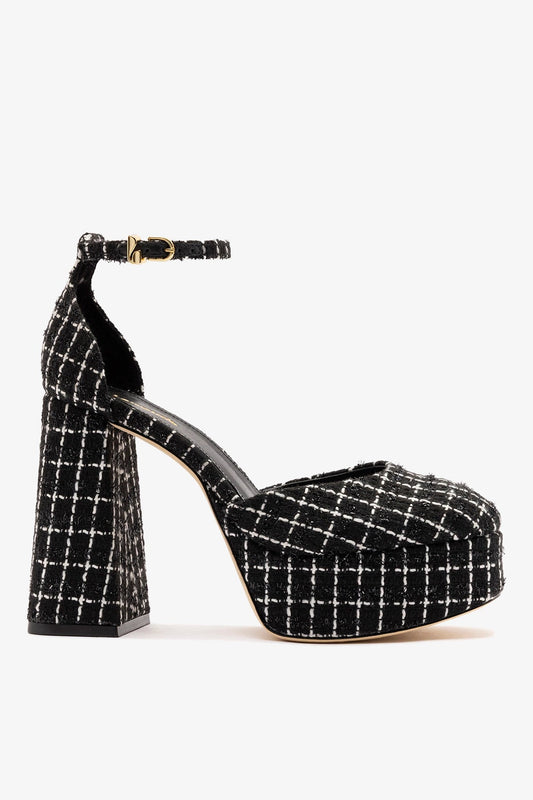 Ari Platform Pump Black Tweed