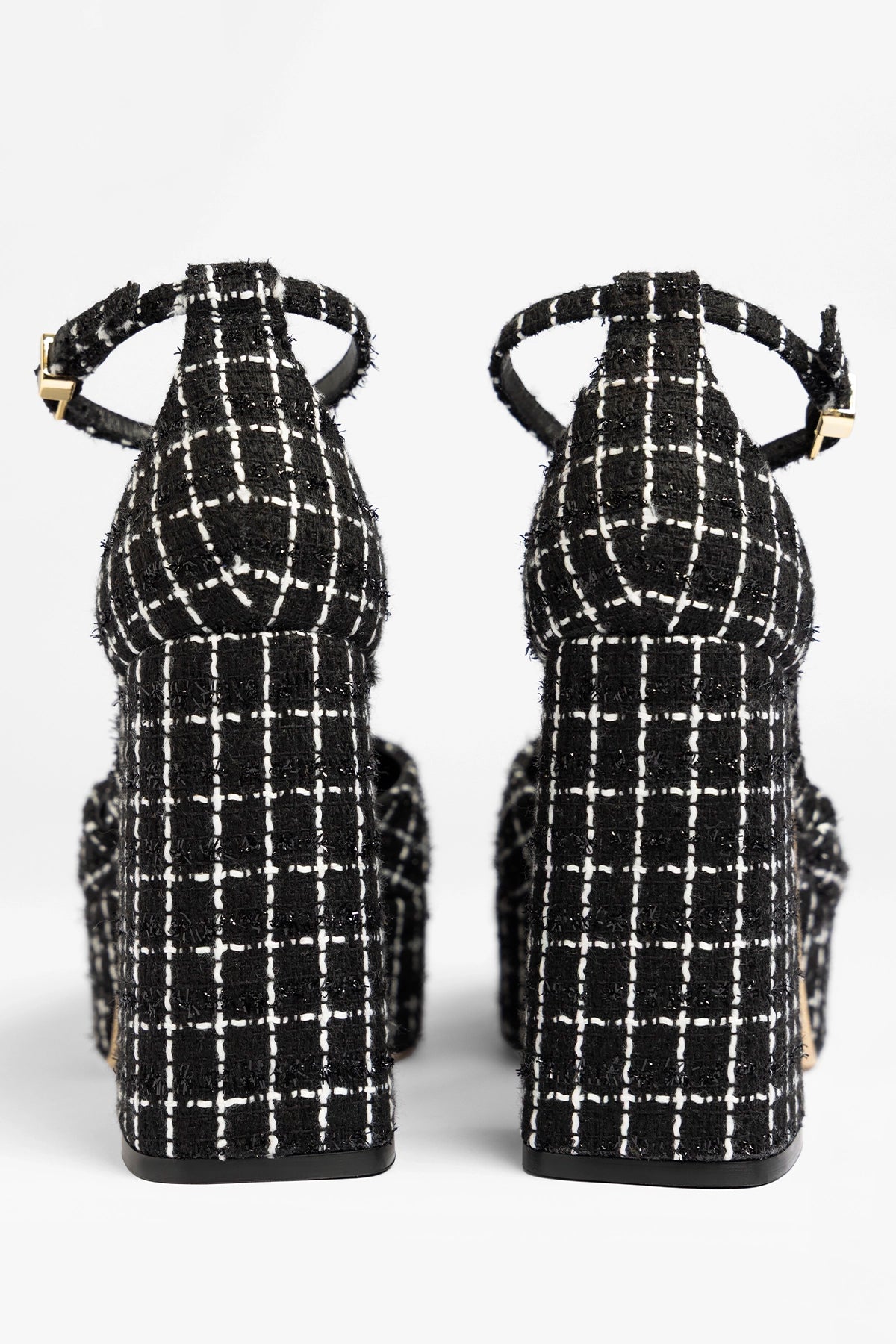 Ari Platform Pump Black Tweed