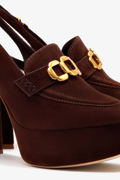 Harrington Loafer Hi In Brown Suede