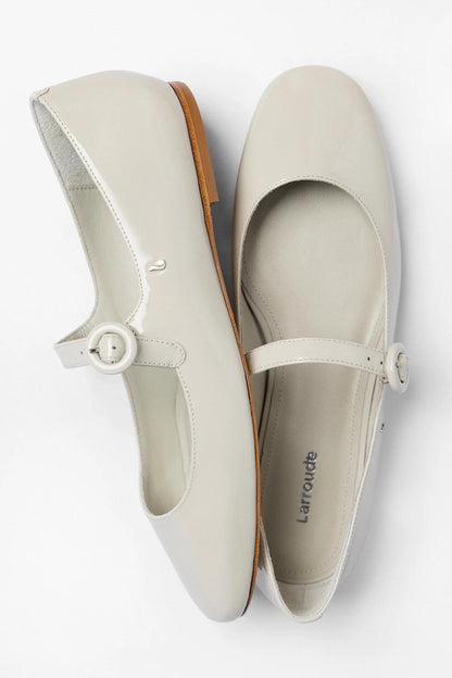 Blair Ballet Flat Moon Gray Patent Leather