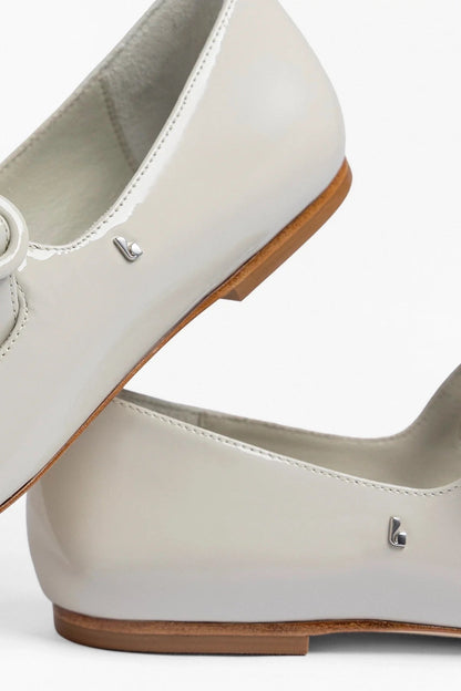 Blair Ballet Flat Moon Gray Patent Leather