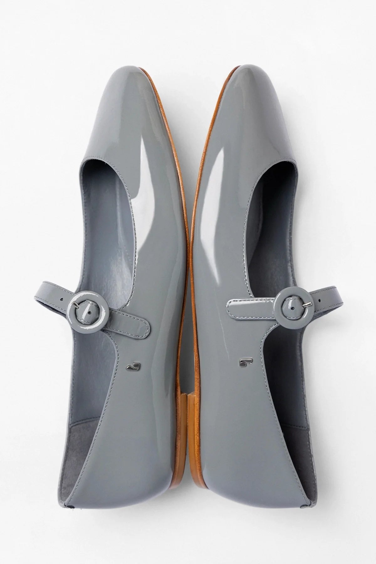Blair Ballet Flat Titanium Patent Leather