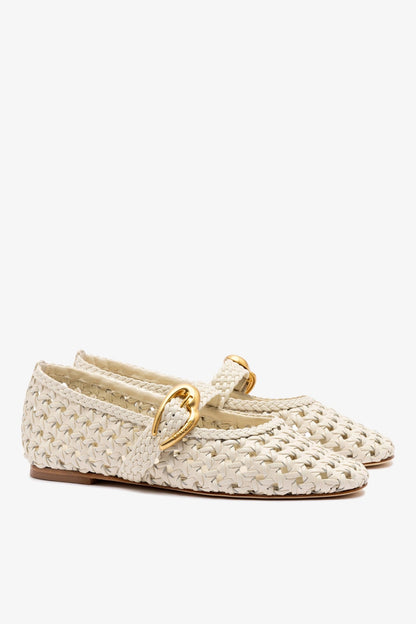 Verona New Macrame In Ivory Leather