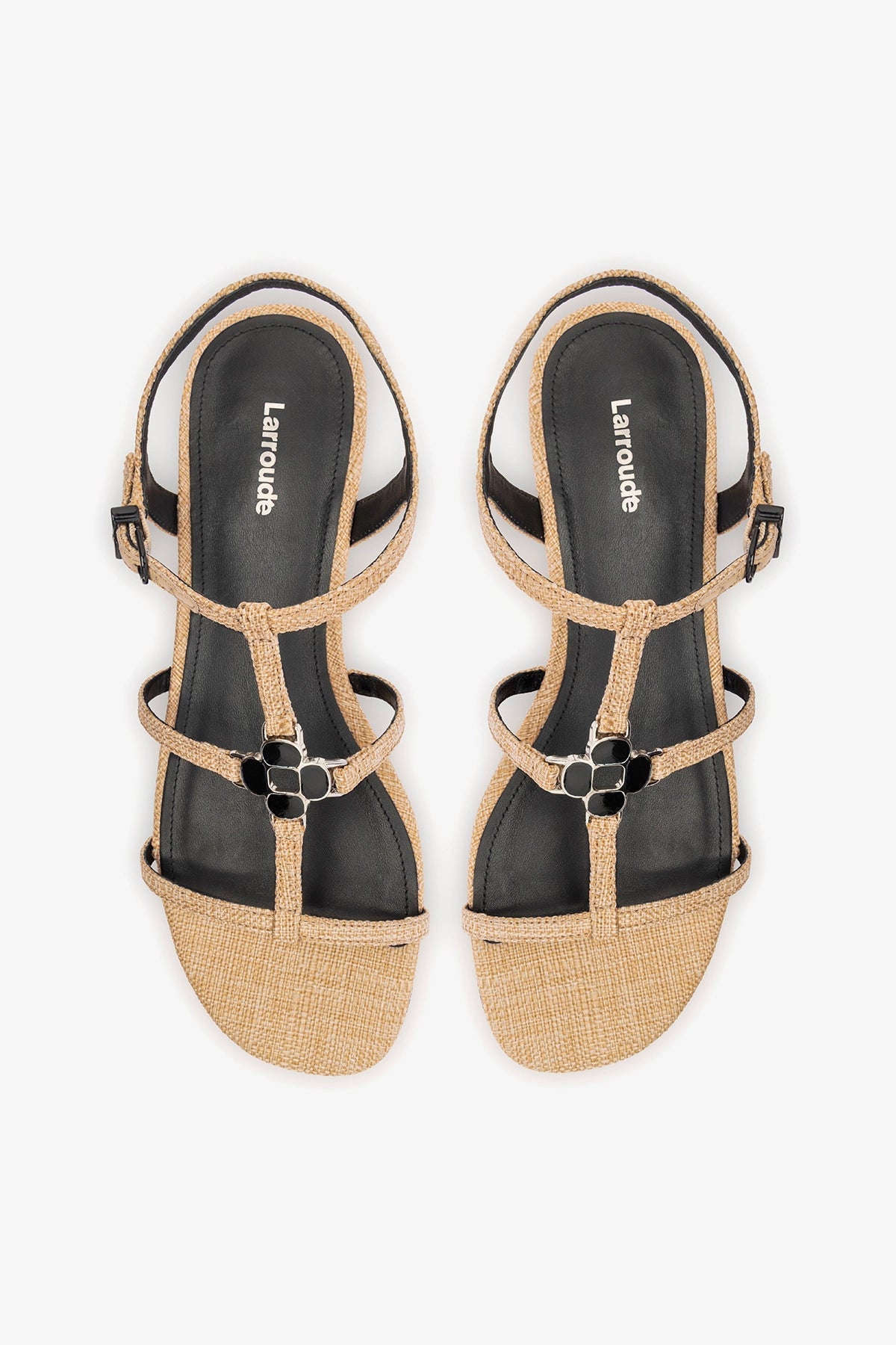 Hana Flat Sandal Beige Raffia