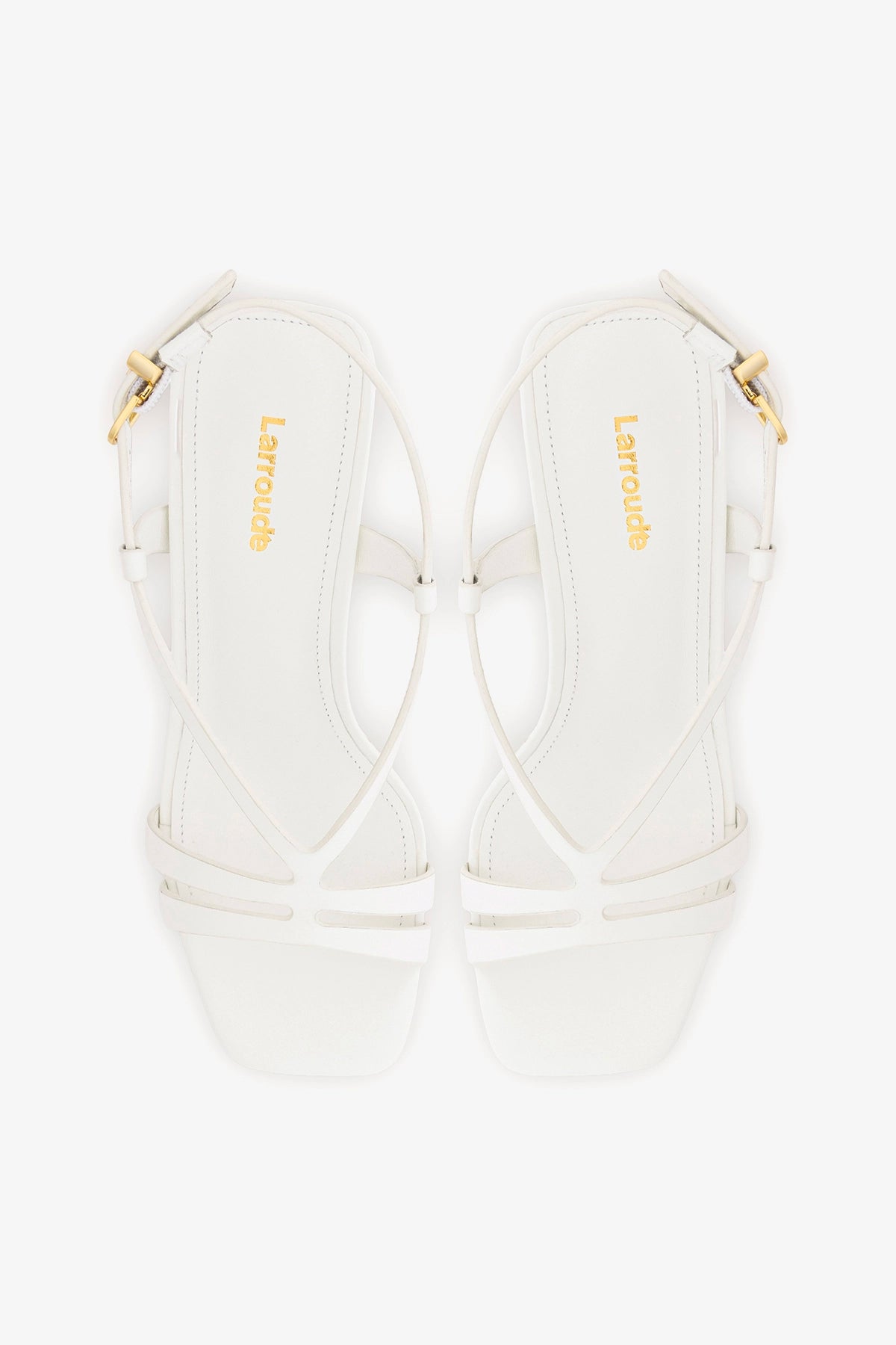 Daphne Sandal White Patent Leather