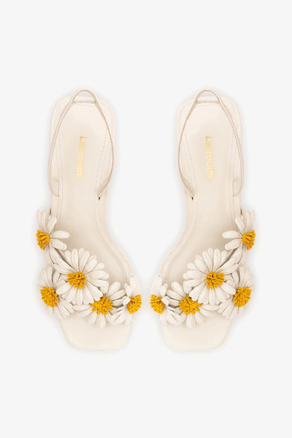 Fiore Sandal Ivory Leather