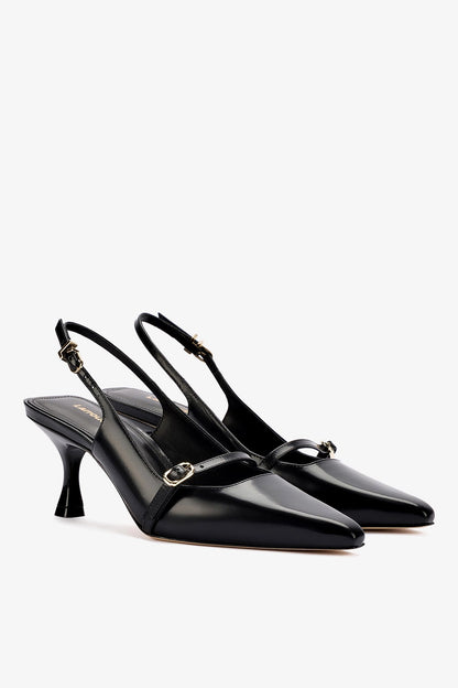 Ines Pump In Black Leather