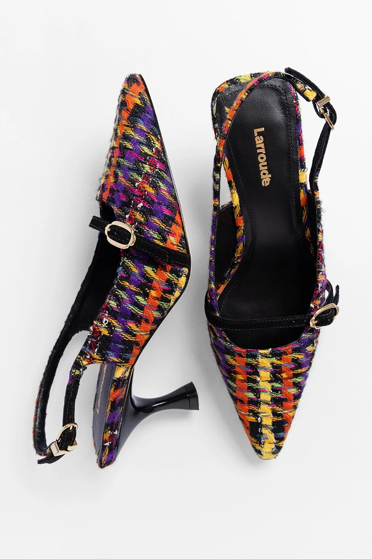 Ines Pump Multicolor Printed Tweed