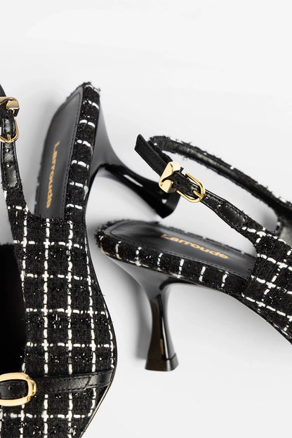 Ines Pump Black Tweed
