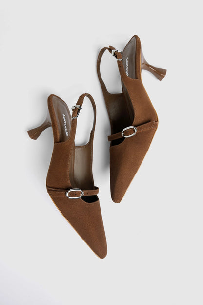 Ines Pump Burnt Umber Suede