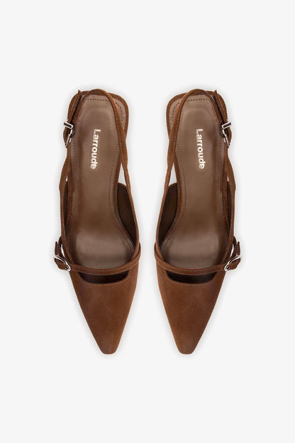 Ines Pump Burnt Umber Suede