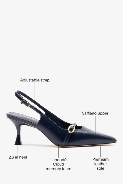 Ines Pump Indigo Leather